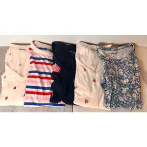 NEW Old Navy Womens M Lot of 5 Tees Bundle Floral Casual Fruit Stripe Everyday